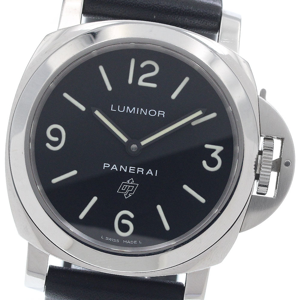 PANERAI Luminor base logo PAM00000 black Dial Hand Winding Men's Watch_951443