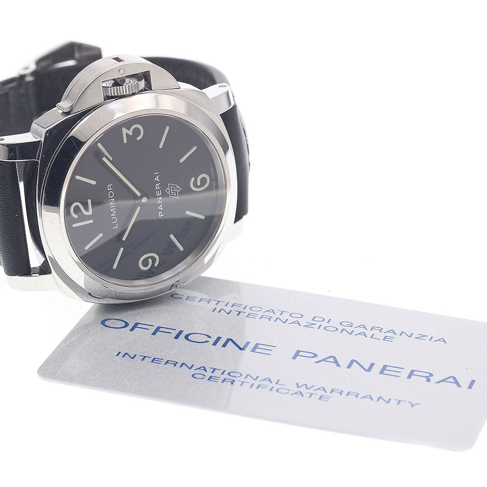 PANERAI Luminor base logo PAM00000 black Dial Hand Winding Men's Watch_951443