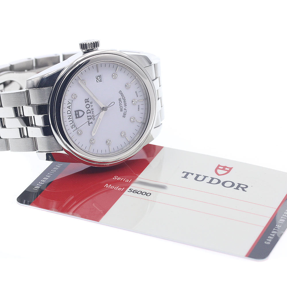 TUDOR Glamor Date Day 56000 10P diamond white Dial Automatic Men's Watch_951457