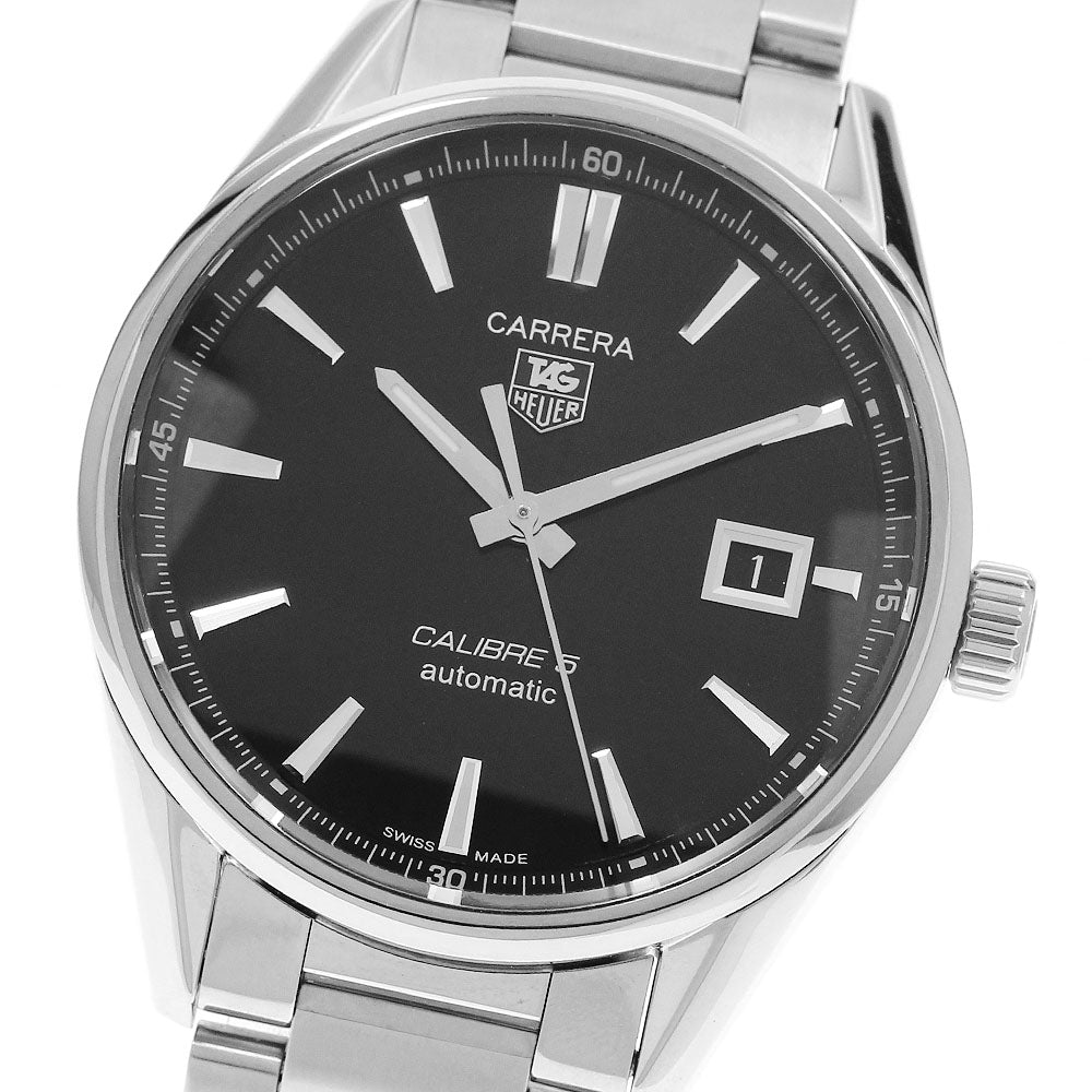 TAG HEUER Carrera Caliber 5 WAR211A-1 Date black Dial Automatic Men's_951500
