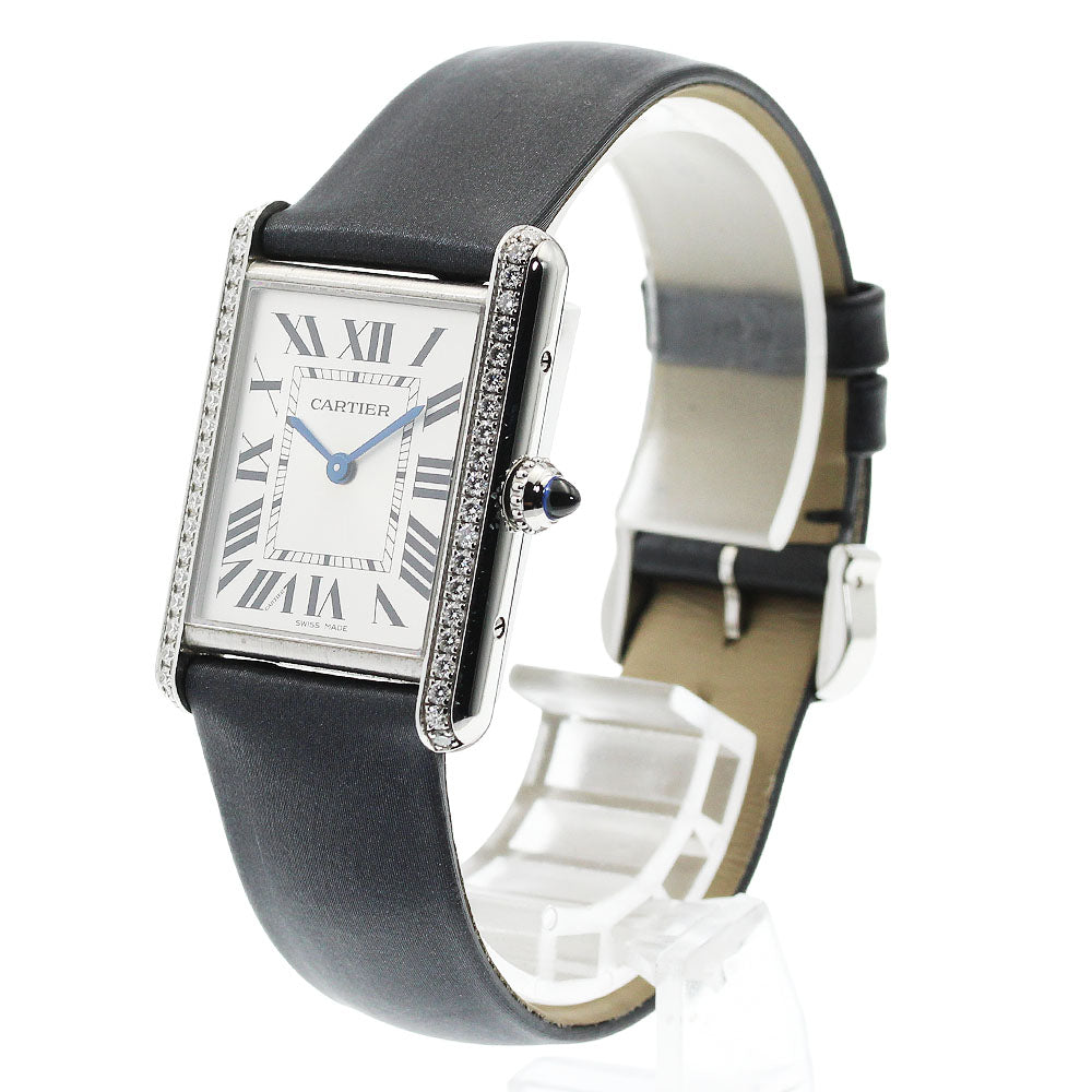 CARTIER tank mast LM W4TA0017 Diamond Bezel Quartz Boy's Watch_951508