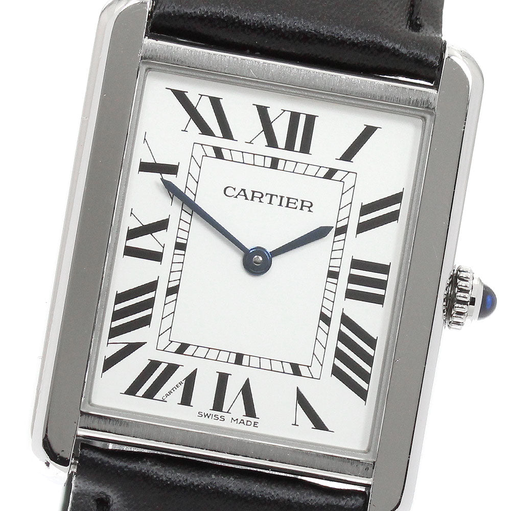 CARTIER Tank solo LM WSTA0028 Silver Dial Quartz Men's Watch_951509