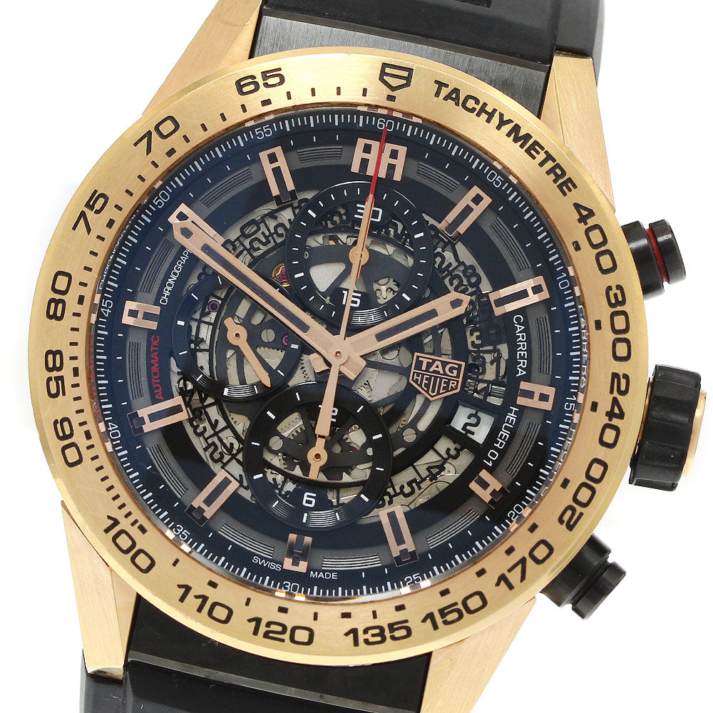 TAG HEUER Carrera CAR2A5B Caliber Heuer 01 K18PG Chronograph Auto Men's_951609