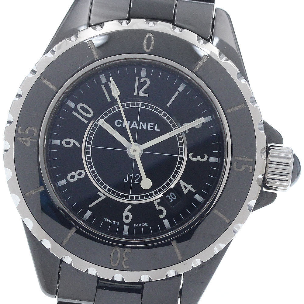 CHANEL J12 H0682 Black Ceramic 33MM black Dial Quartz Ladies Watch_951616