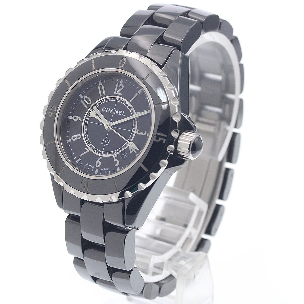 CHANEL J12 H0682 Black Ceramic 33MM black Dial Quartz Ladies Watch_951616