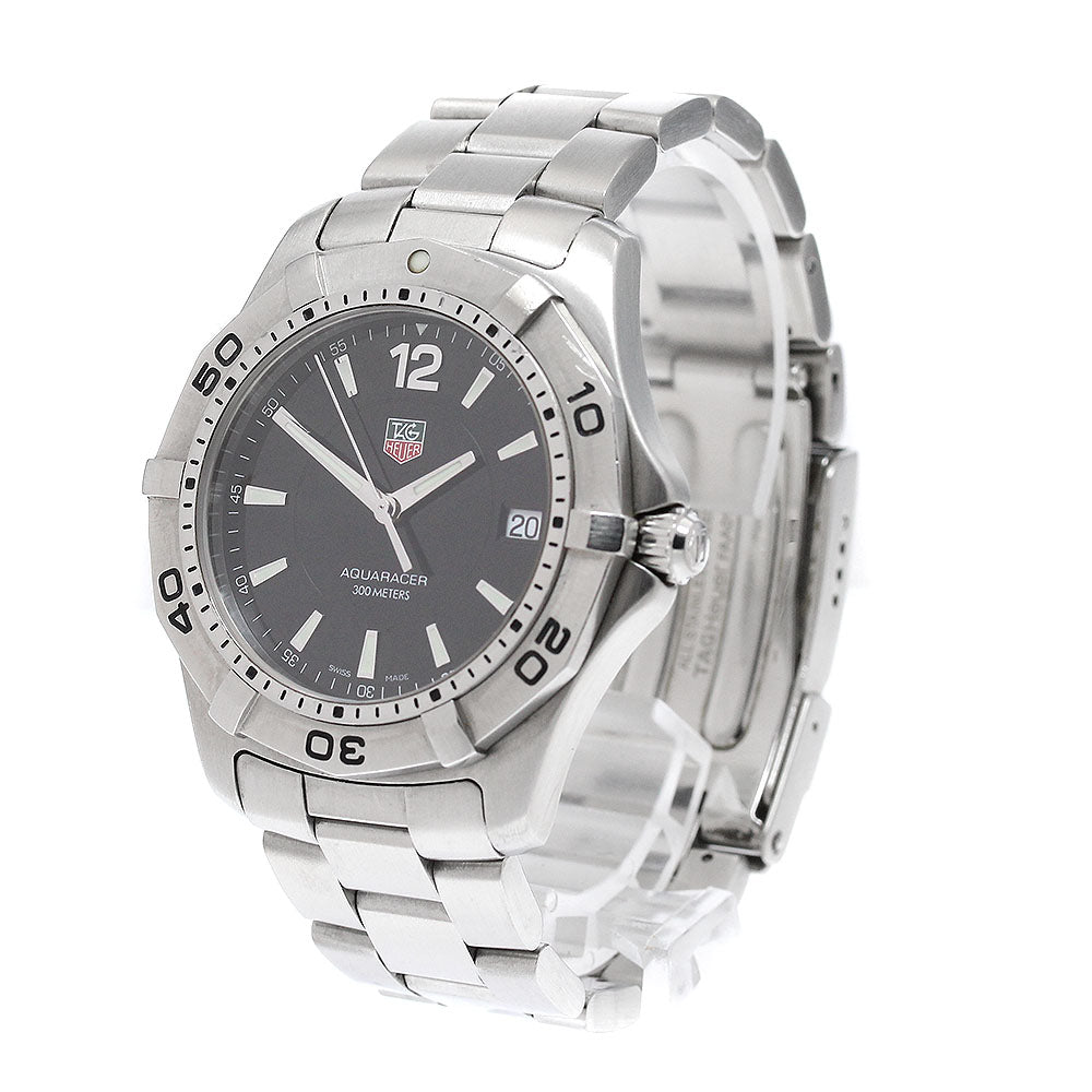 TAG HEUER Aqua racer WAF1110.BA0800 Date black Dial Quartz Men's Watch_951645