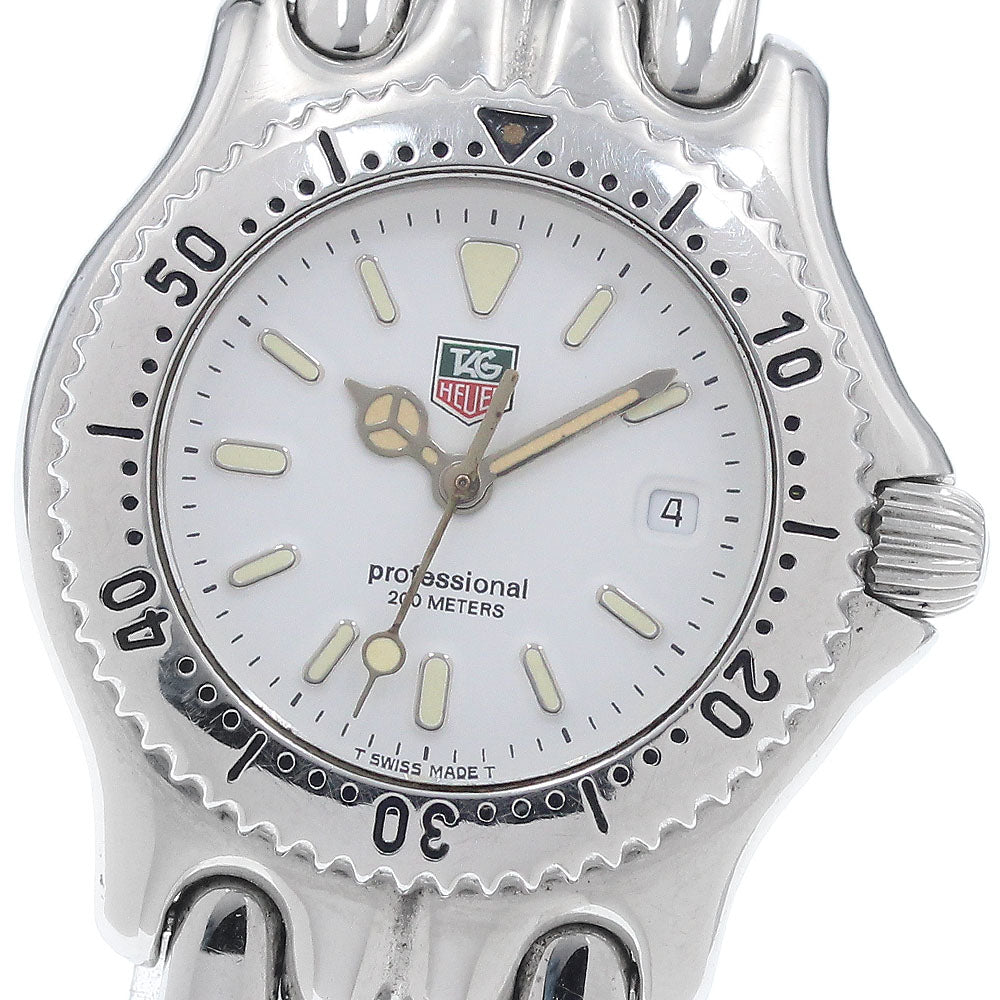 TAG HEUER S/el S90.815 Date white Dial Quartz Ladies Watch_951650