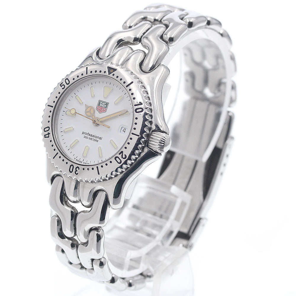 TAG HEUER S/el S90.815 Date white Dial Quartz Ladies Watch_951650