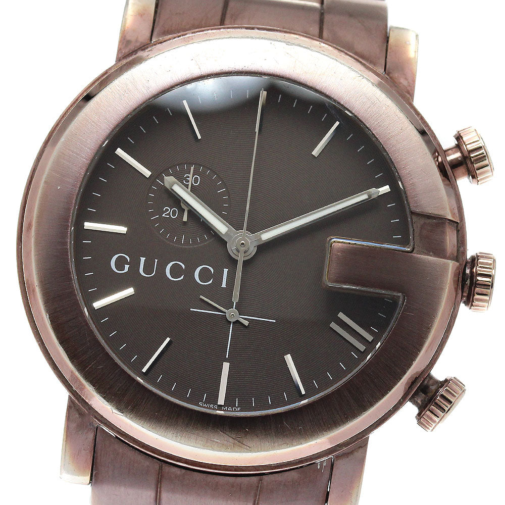 GUCCI G Chrono 101M/YA101341 Chronograph Brown Dial Quartz Men's Watch_951652