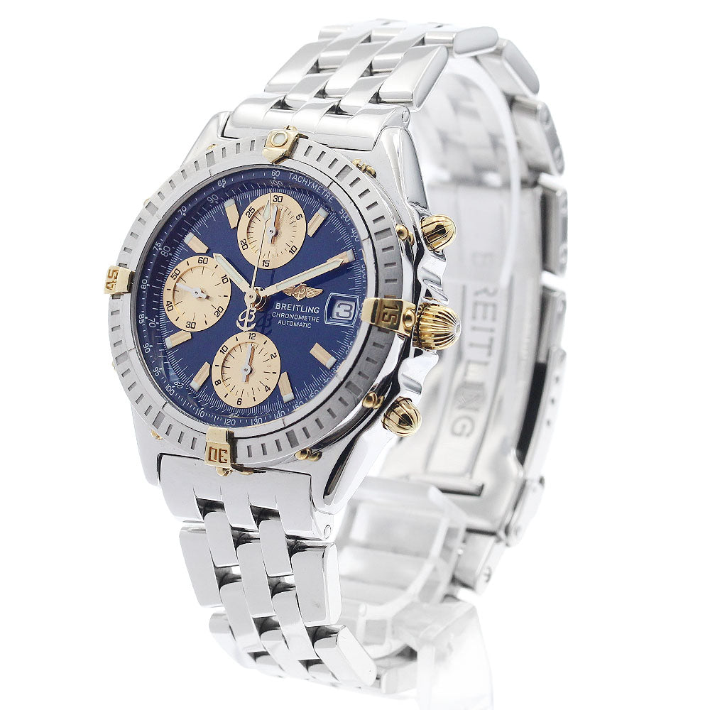 BREITLING Chronomat Bikoro B13352 Date Navy / Gold Dial Automatic Men's _951653