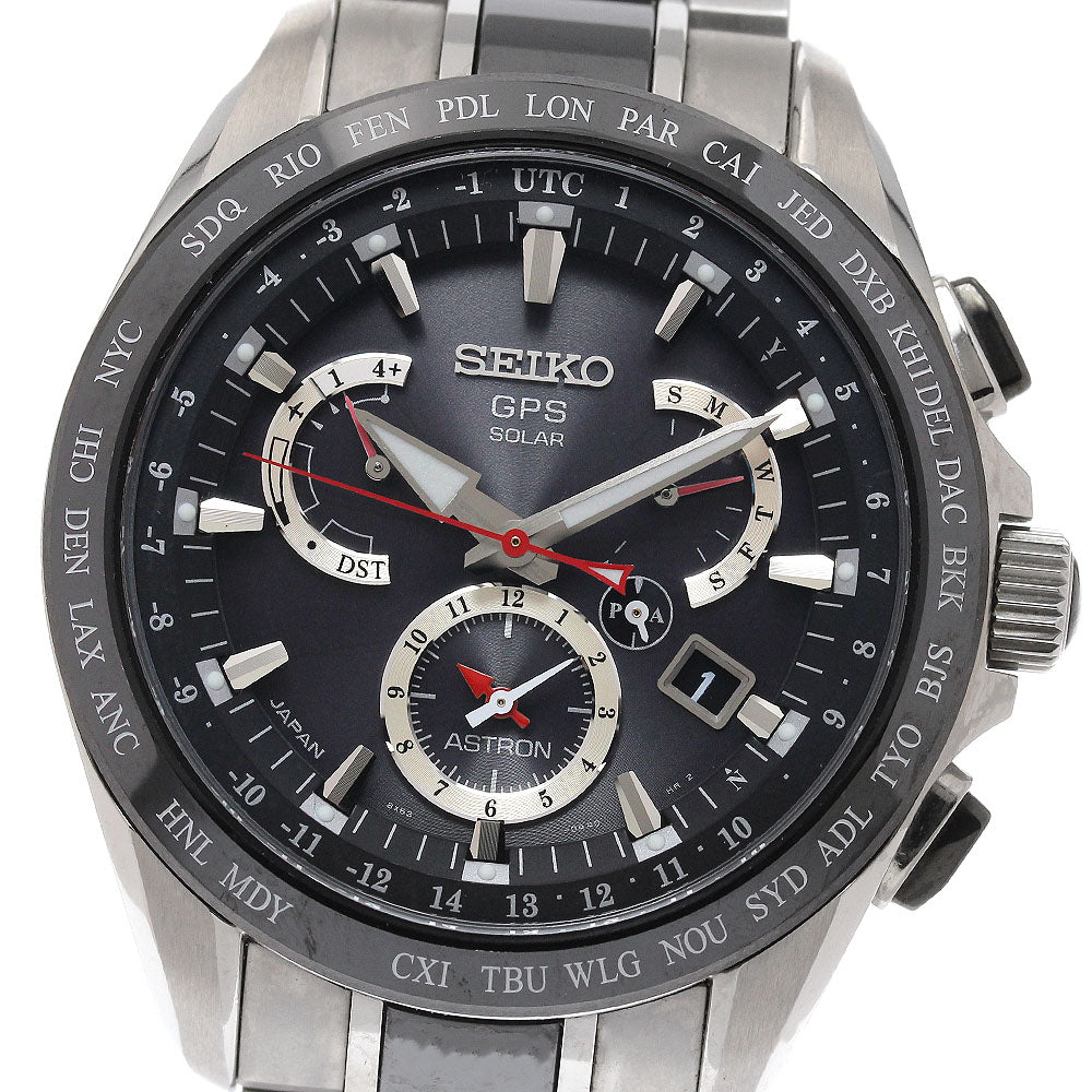 SEIKO Astron SBXB041/8X53-0AB0-2 Day date Solar Powered Radio Men's Watch_951659
