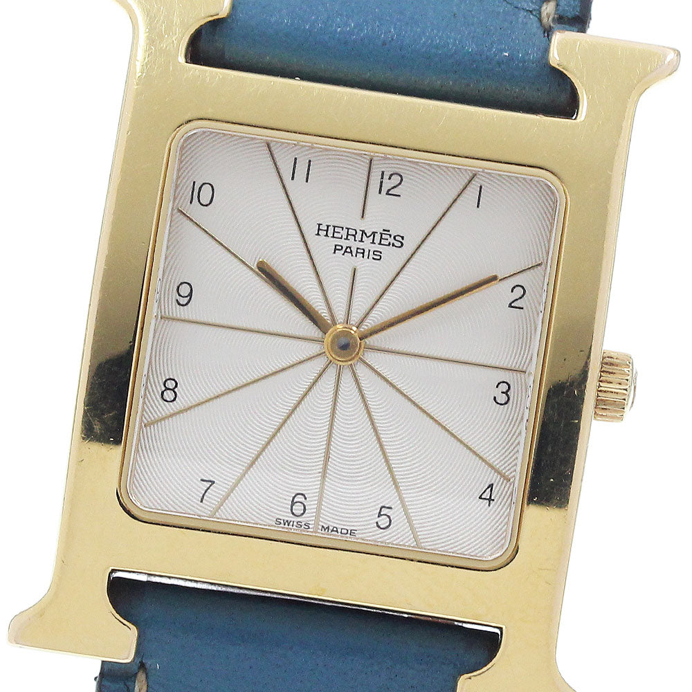 HERMES H watch HH1.501 Silver Dial Quartz Men's Watch_951661
