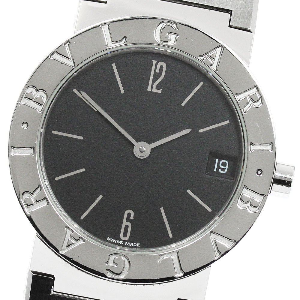 BVLGARI BVLGARIBVLGARI BB30SS Date black Dial Quartz Boy's Watch_951666