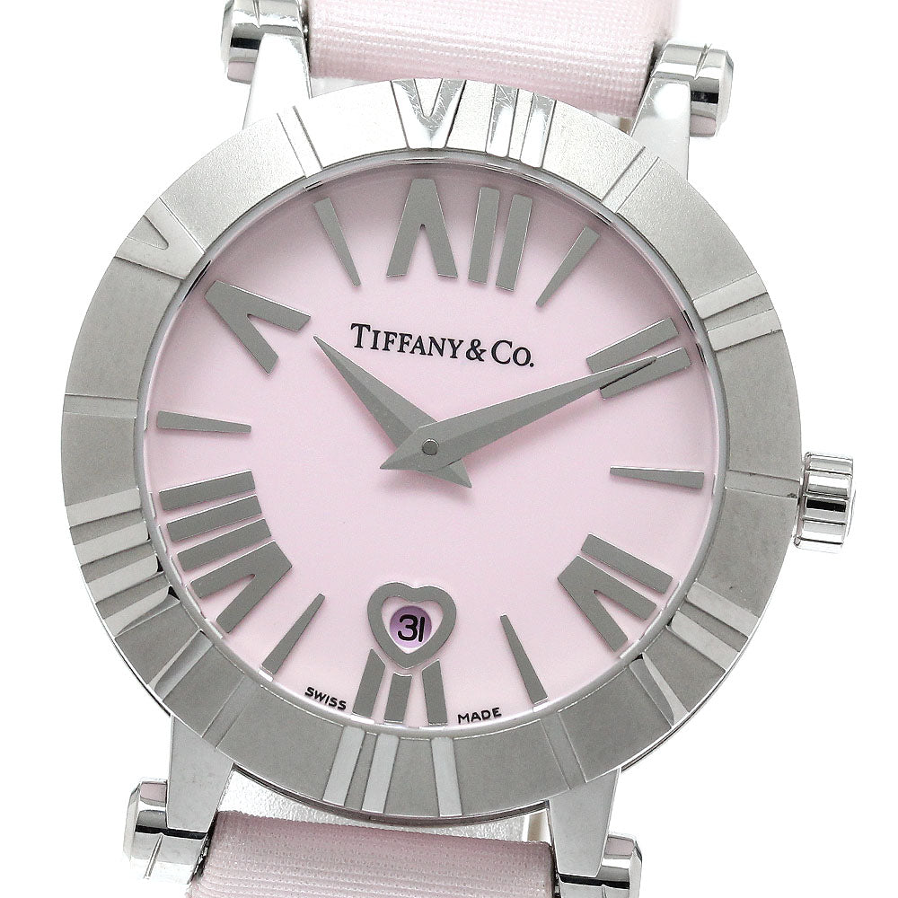 TIFFANY&Co. Atlas Z1300.11.11A31A41A Date Pink Dial Quartz Ladies Watch_951667