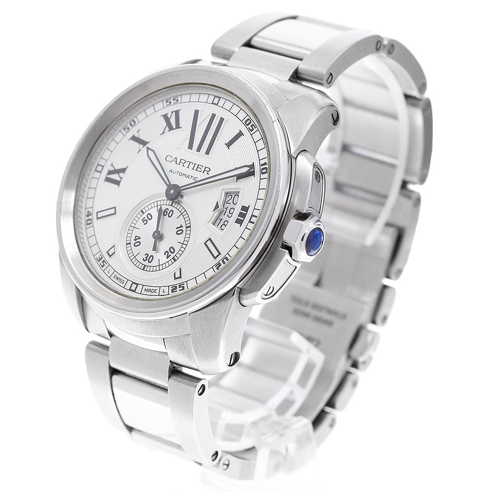 CARTIER Calibre de Cartier W7100037 Date Silver Dial Automatic Men's _951682
