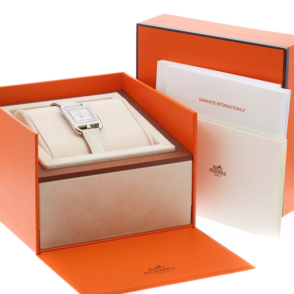 HERMES Cape Cod CC1.210c 8P diamond pink Dial Quartz Ladies Watch_951696