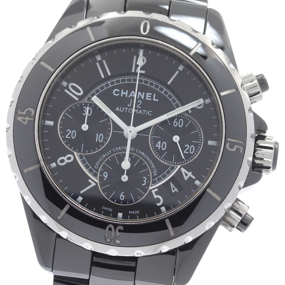 CHANEL J12 41MM H0940 Black ceramic chronograph Automatic Men's Watch_951698