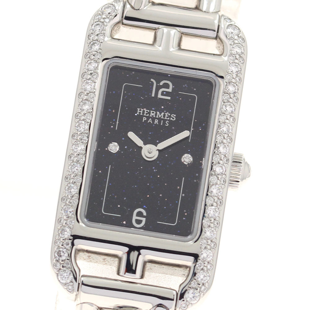 HERMES Nantucket PM NA2.133 Diamond Aventurine Quartz Ladies Watch_951705