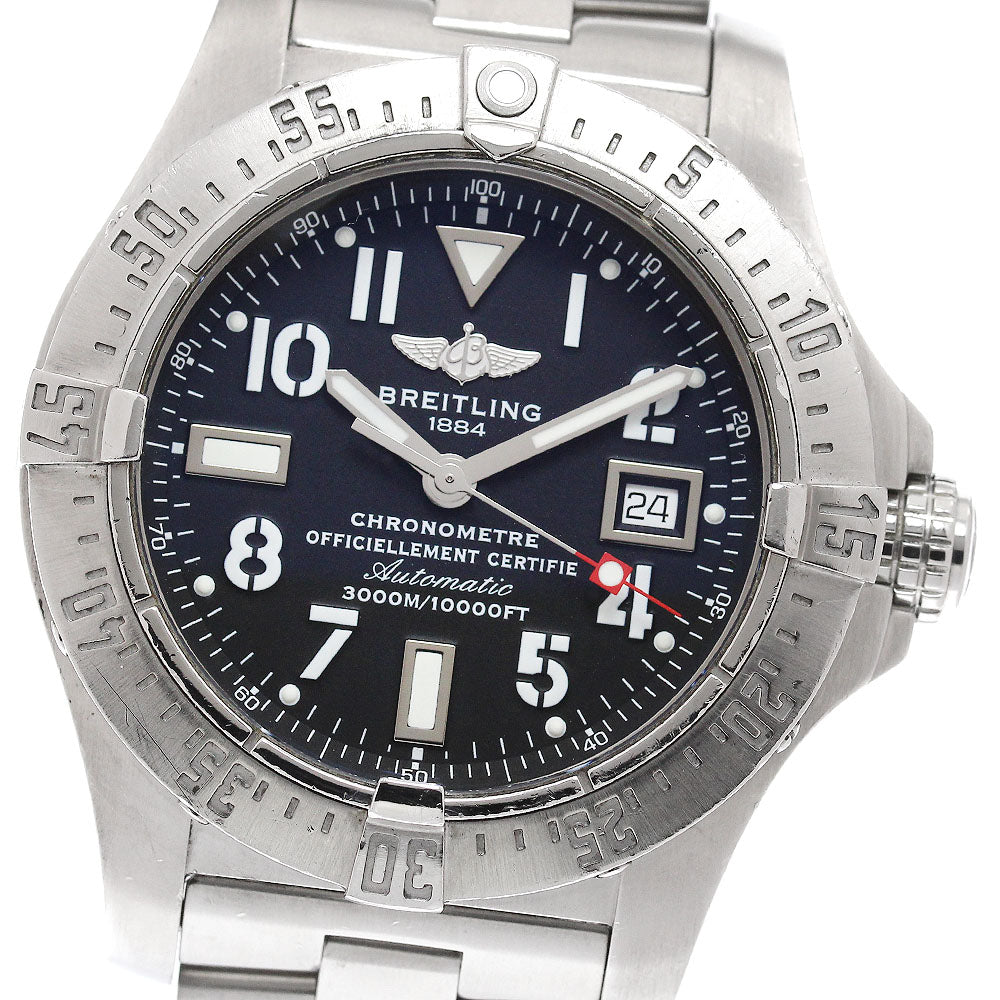 BREITLING Avenger Seawolf A17330 Date black Dial Automatic Men's Watch_951724