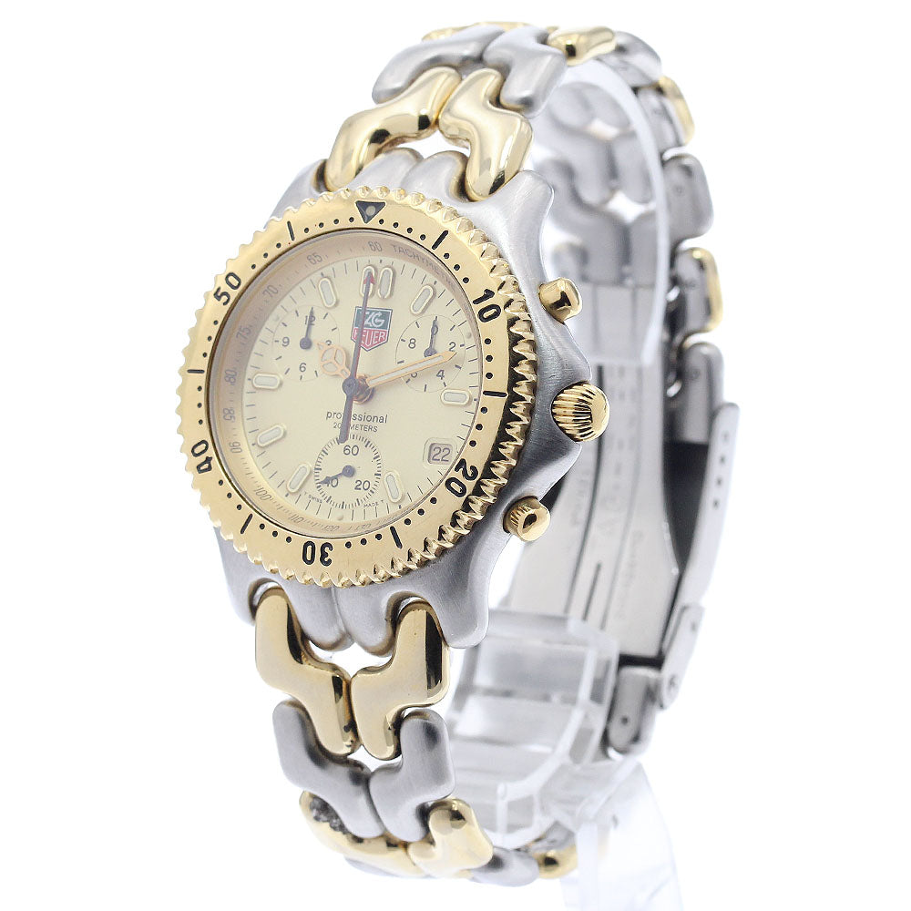 TAG HEUER S/el CG1121-0 Chronograph Gold Dial Quartz Men's Watch_951745