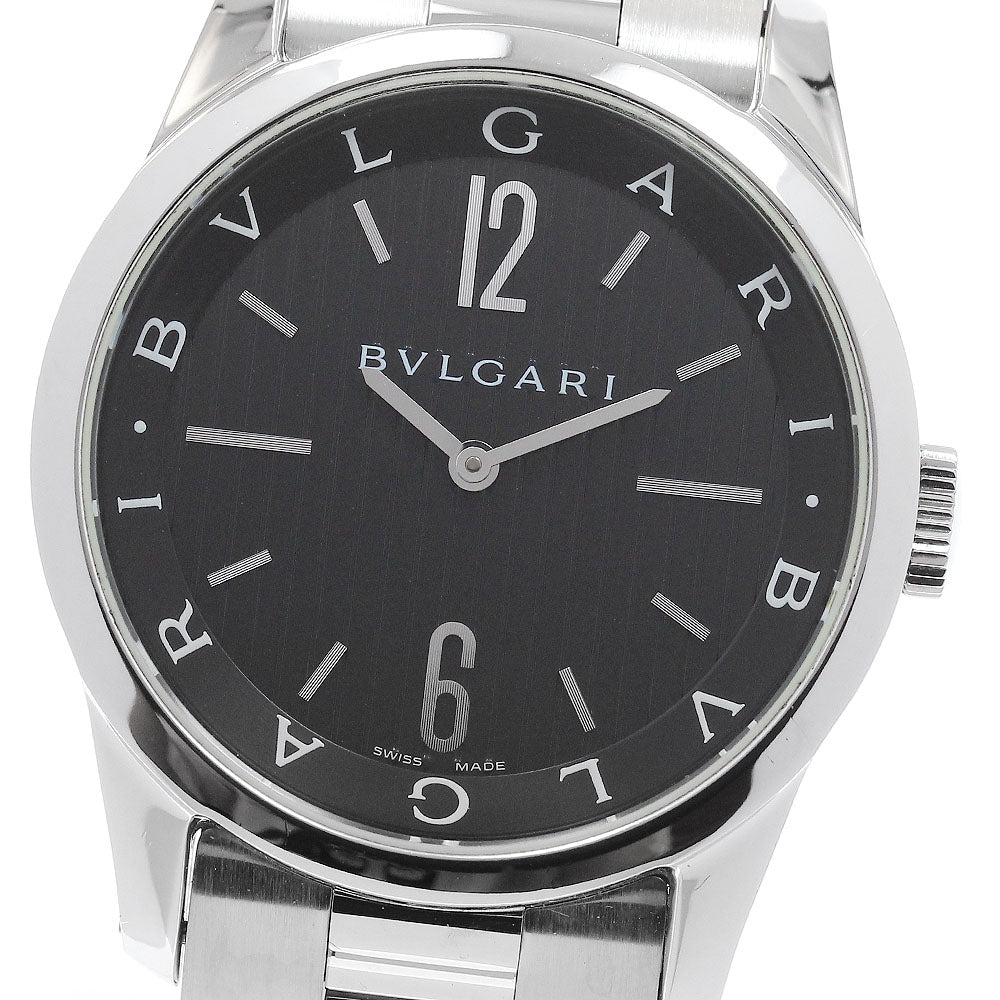 BVLGARI Solo tempo ST37S black Dial Quartz Men's Watch_951758