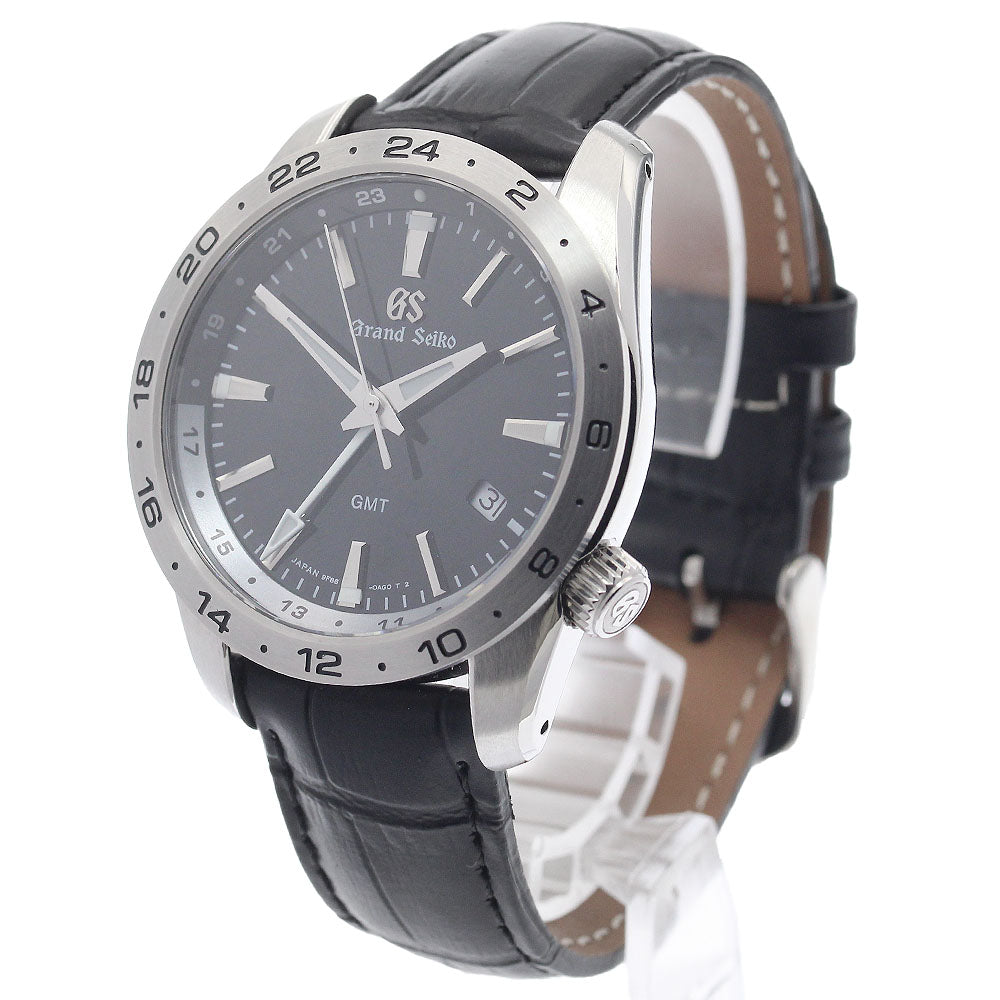 SEIKO Grand Seiko SBGN027/9F86-0AK0 GMT black Dial Quartz Men's Watch_951793