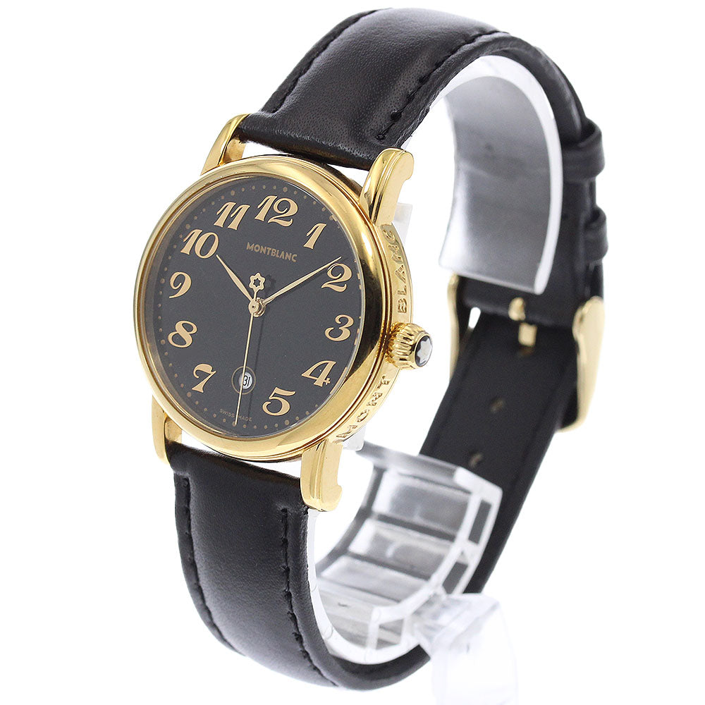 MONTBLANC Meistersteck 7005 Date black Dial Quartz Boy's Watch_951821