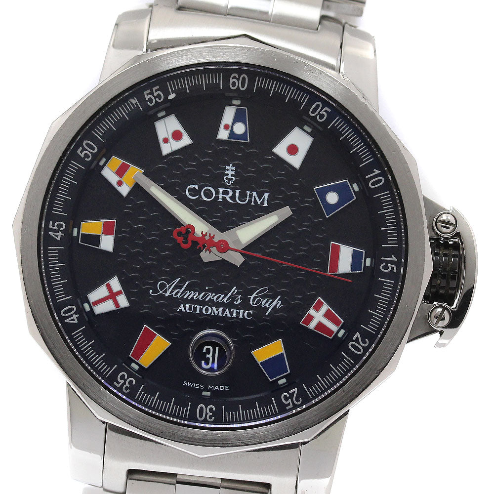 CORUM Admiral's Cup Trophy 41 01.0003 Date black Dial Automatic Men's_951831