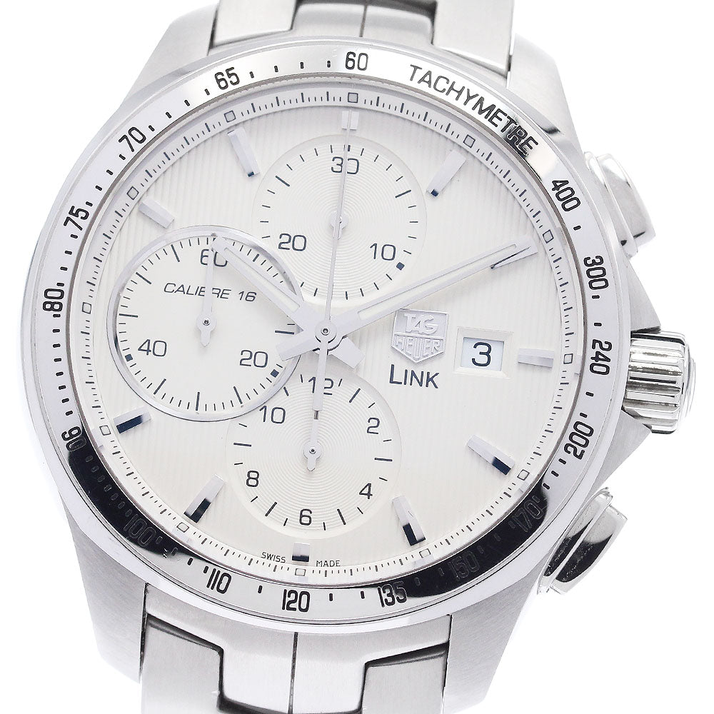 TAG HEUER Link CAT2011 Caliber 16 Chronograph Silver Dial Automatic Men's_951856