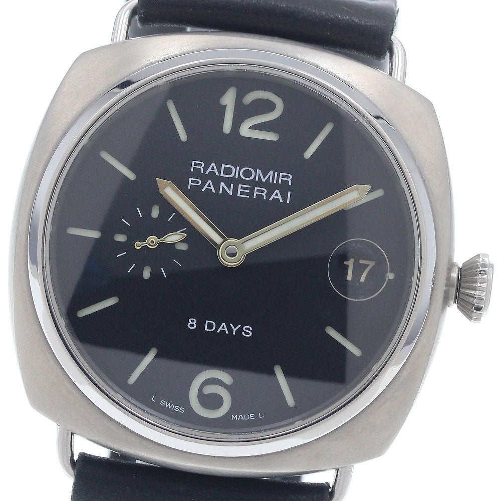 PANERAI Radiomir 8 Days Titanio PAM00346 Date Hand Winding Men's Watch_951882