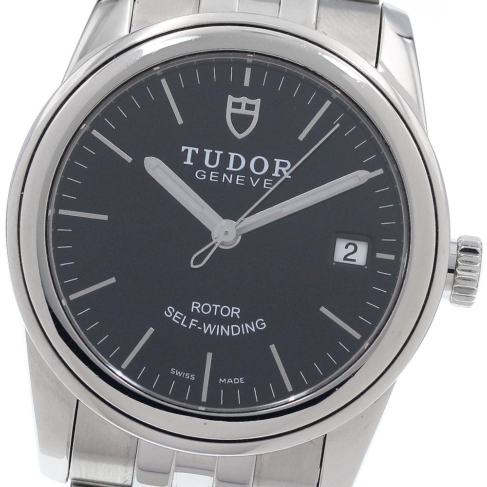 TUDOR Glamour 55000 Date Black Dial Automatic Men's Watch_951892