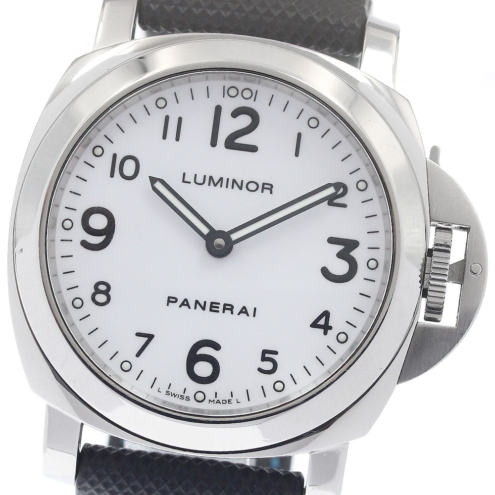 PANERAI Luminor base PAM00114 white Dial Hand Winding Men's Watch_951896