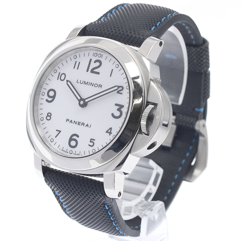 PANERAI Luminor base PAM00114 white Dial Hand Winding Men's Watch_951896