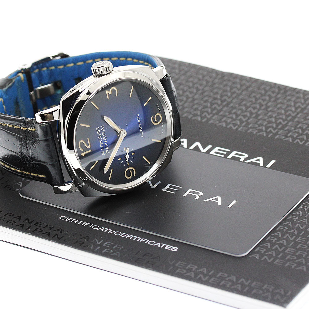 PANERAI Radiomir 1940 3 Days Acciaio 2018 Boutique Exclusive PAM00933 blue Dial Automatic Men's Watch_951898