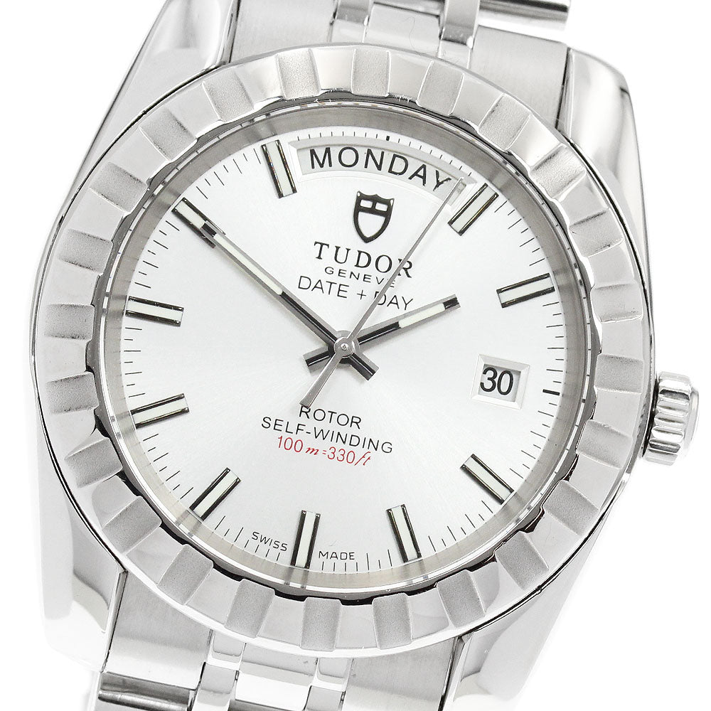 TUDOR Classic Date Day 23010 Silver Dial Automatic Men's Watch_951903