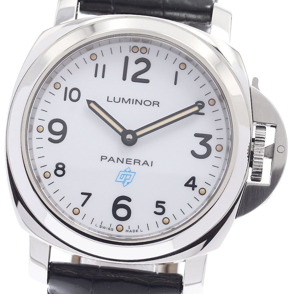 PANERAI Base Logo Acciaio PAM00630 white Dial Hand Winding Men's Watch_951925