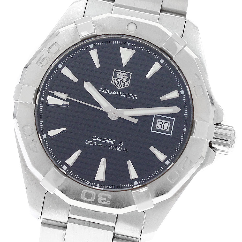 TAG HEUER Aquaracer WAY2110-0 Date Black Dial Automatic Men's Watch_951944
