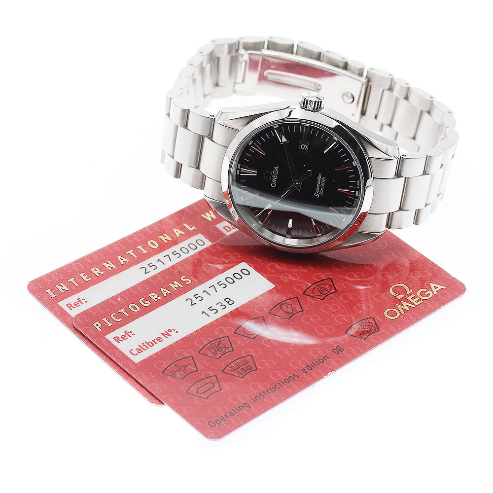 OMEGA Seamaster Aqua Terra 2517.50 Date Black Dial Quartz Men's Watch_951987