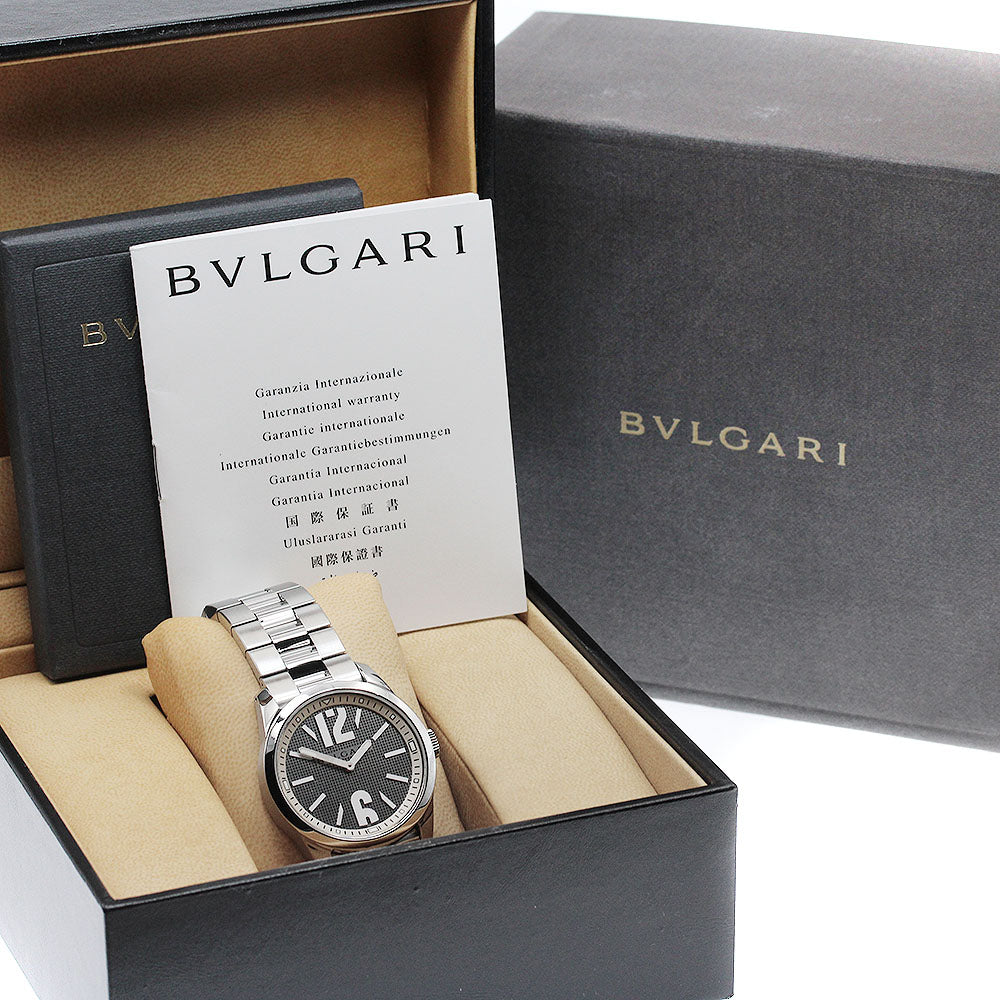 BVLGARI Solo tempo ST37S Black / Silver Dial Quartz Men's Watch_951992
