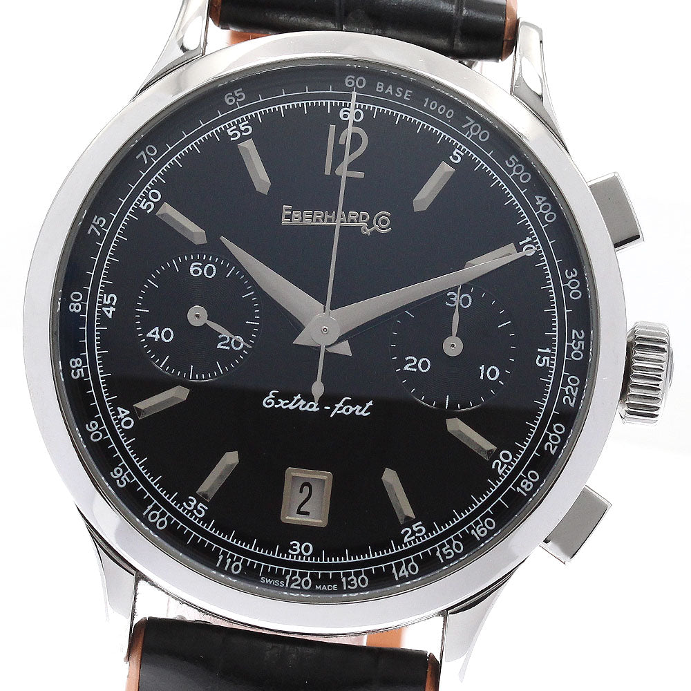 EBERHARD Extra fault 31951 Chronograph Date black Dial Automatic Men's Watch_951999