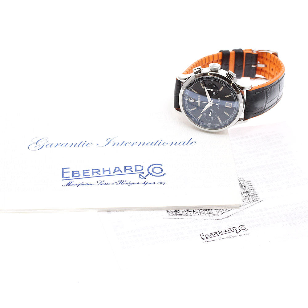 EBERHARD Extra fault 31951 Chronograph Date black Dial Automatic Men's Watch_951999