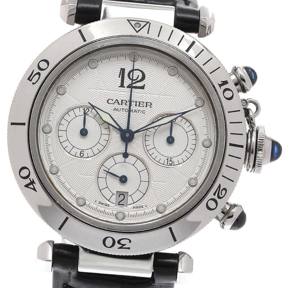 CARTIER Pasha Chrono Date Silver Dial Automatic Men's Watch_952026