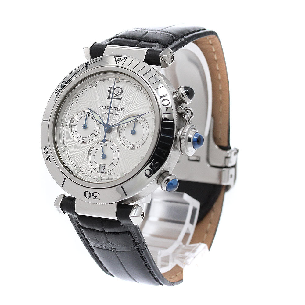 CARTIER Pasha Chrono Date Silver Dial Automatic Men's Watch_952026