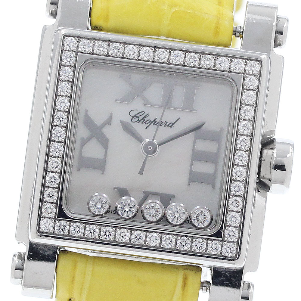 Chopard Happy sports 8516 Diamond bezel 5P diamond White shell Dial Quartz Ladies Watch_952061