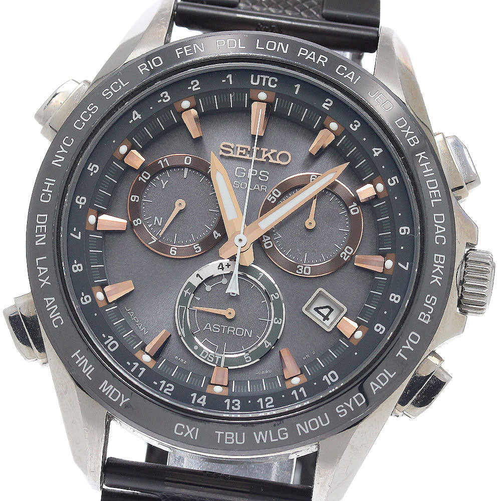 SEIKO Astron SBXB023/8X82-0AB0-1 Date Solar Powered Radio Men's Watch_952084