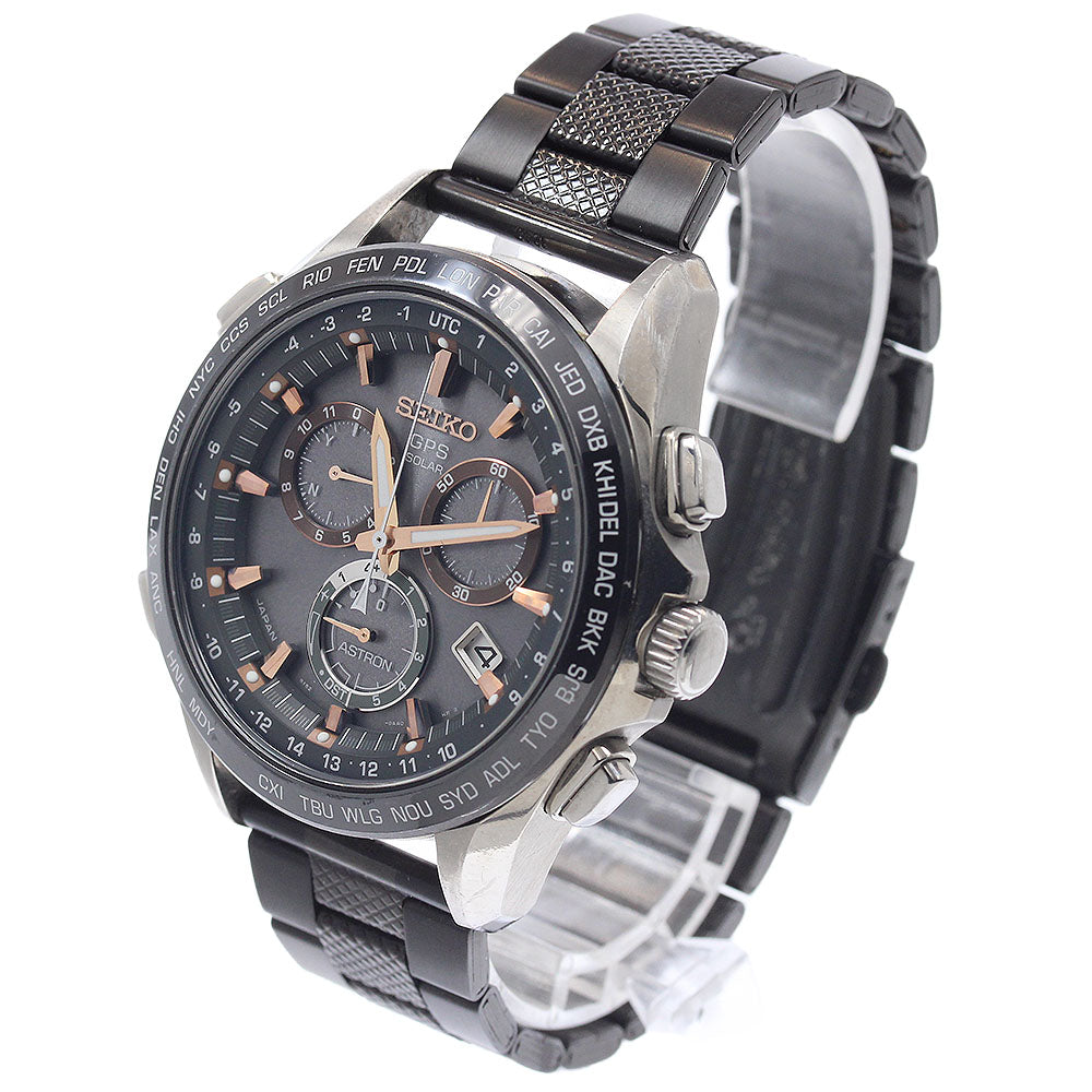 SEIKO Astron SBXB023/8X82-0AB0-1 Date Solar Powered Radio Men's Watch_952084