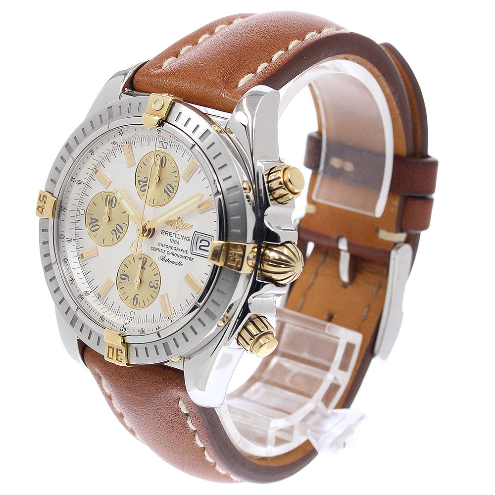 BREITLING Chronomat Evolution B13356 Silver / Gold Dial Automatic Men's_952267