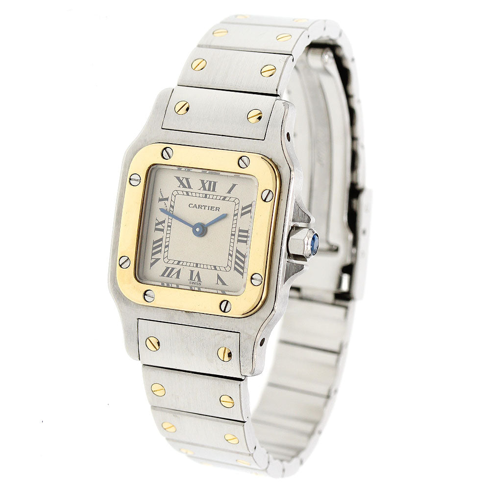 CARTIER Santos GalbeeSM W20012C4 Beige Dial Quartz Ladies Watch_952274