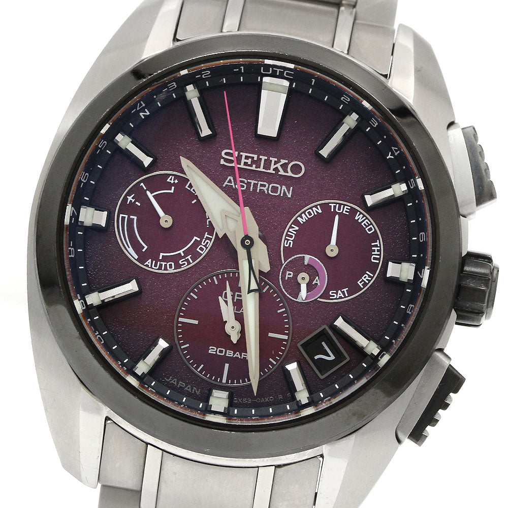 SEIKO Astron Global Line SBXC101/5X53-0BP0 Solar Powered Radio Men's _952289