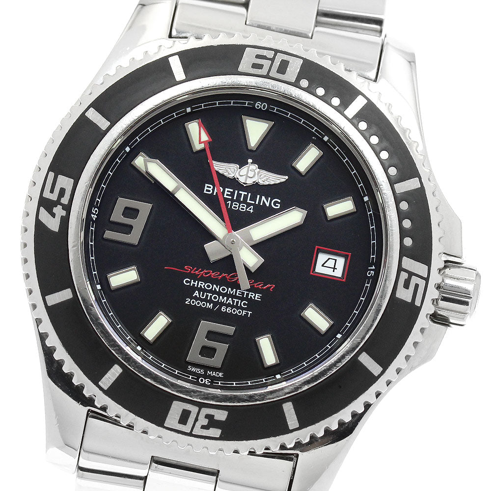 BREITLING Super Ocean 44 A17391 Date Black Dial Automatic Men's Watch_952307